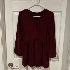 Ann Taylor Deep Red Blouse